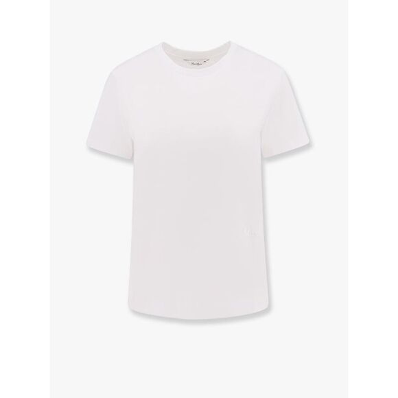 Max Mara Women Nerina Cotton T-Shirt With Max Mara Embroidery